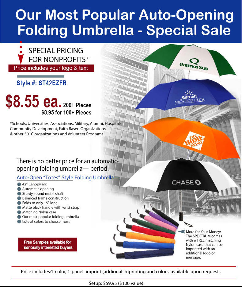 42" Custom Umbrella for Schools and Teachers 42" Custom Umbrella for Schools and Teachers